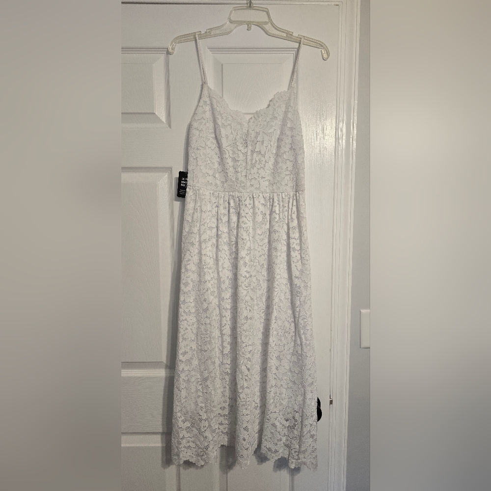 Express Women's White Lace Dress Small NWT